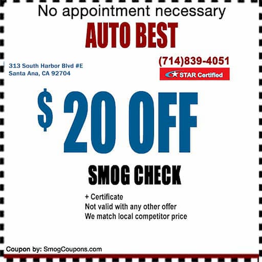 Smog Check Coupon