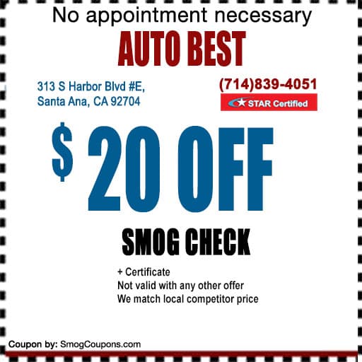 Smog Check Coupon